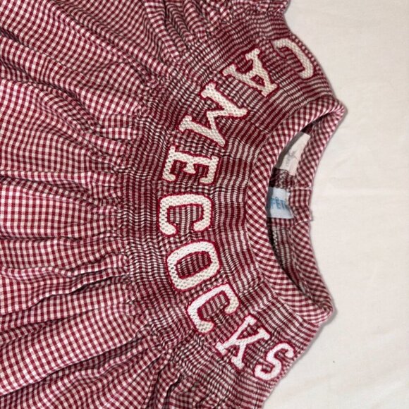Baby Girl Smocked South Carolina Gamecocks USC Forever to Thee Bubble Size 3M - Picture 5 of 11